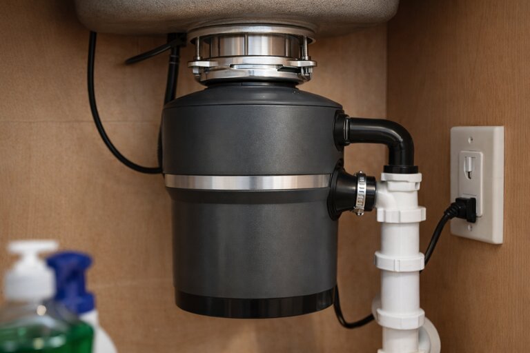 Garbage disposal repair service under kitchen sink in Salem OR